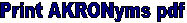 Print AKRONyms pdf